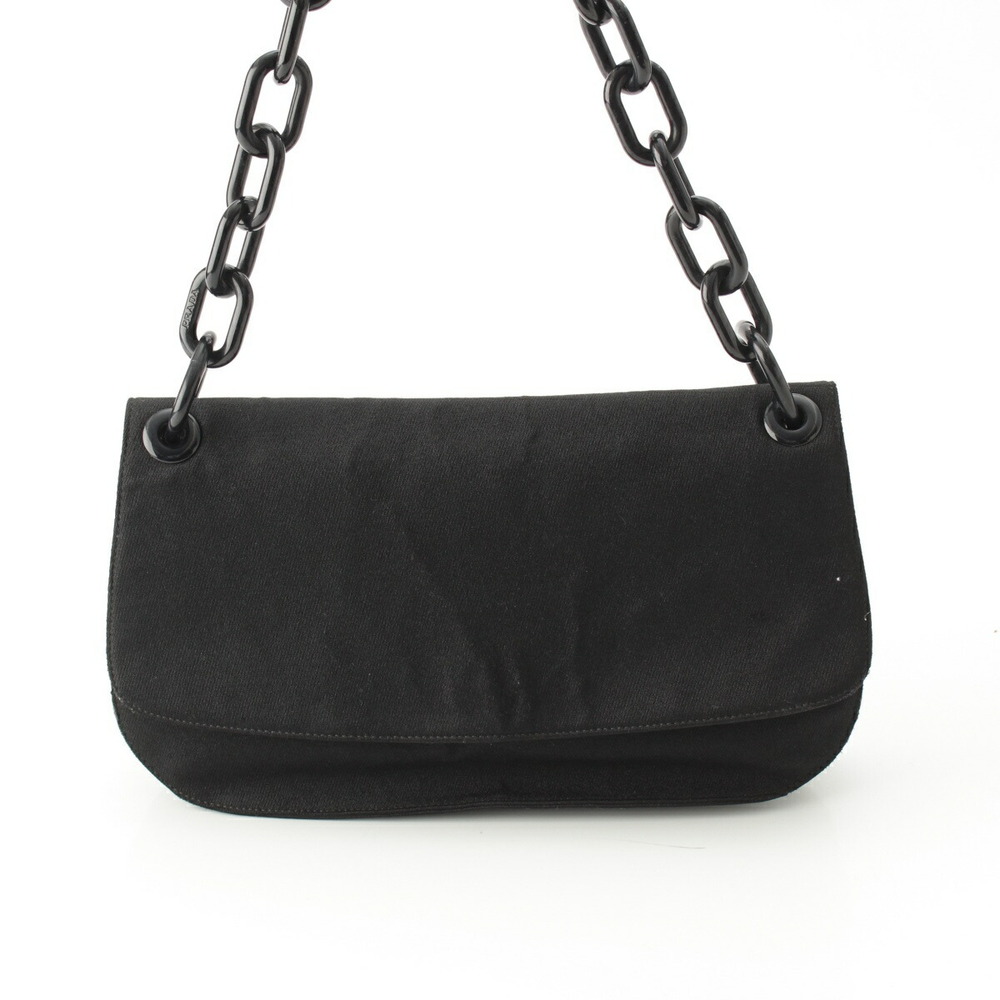 Prada Canvas Triangle Logo Triangular Plate Chain… - image 4